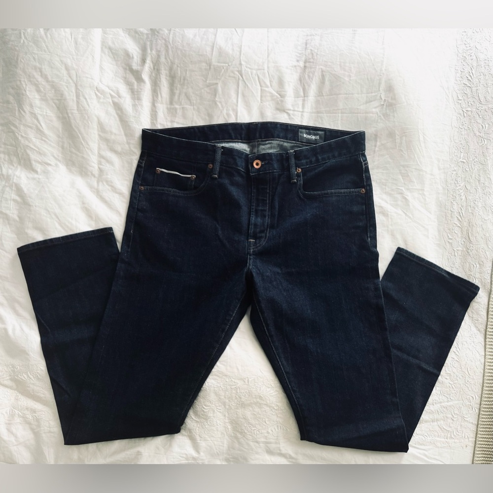 BONOBOS Dark Blue 36/32 Slim Jeans